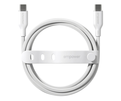 Kabel PanzerGlass empower Racing 240W USB-C 1,2m Silver White